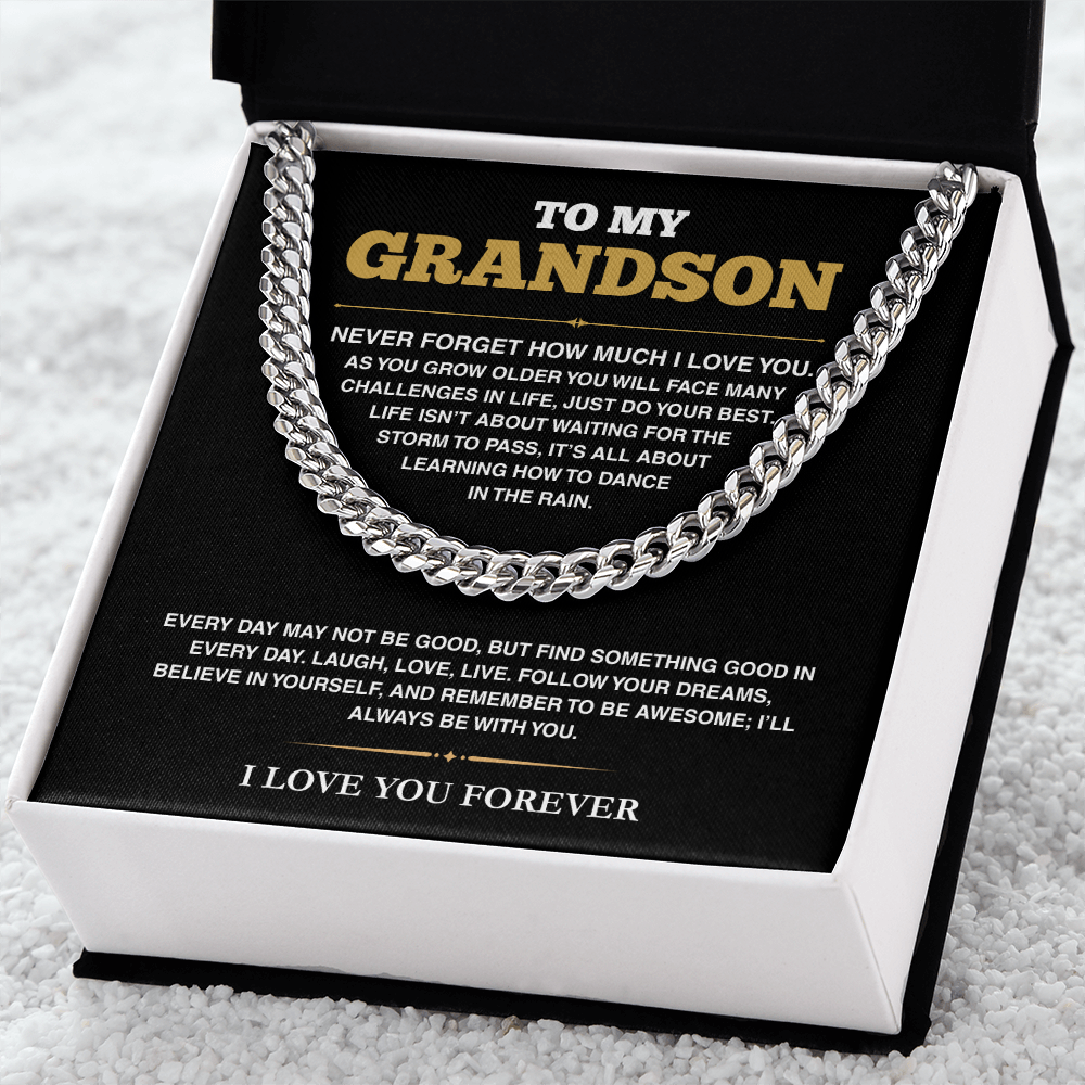 [ALMOST SOLD OUT] Cuban Link Chain - My Grandson - Follow Your Dreams - TRS001