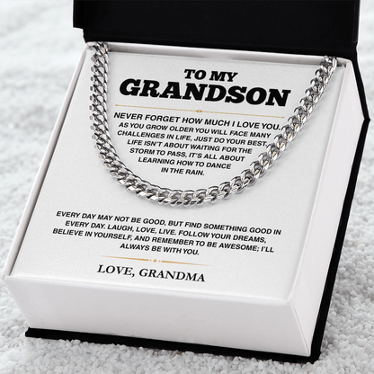 Cuban Link Chain - My Grandson - Follow Your Dreams - TRS003