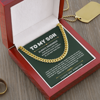 Cuban Link Chain - Son Always Remember