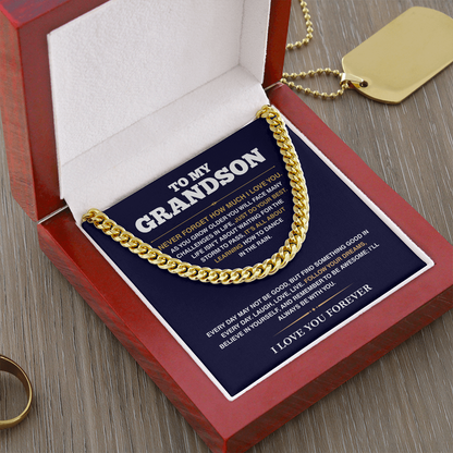 [ALMOST SOLD OUT] Cuban Link Chain - My Grandson - Follow Your Dreams