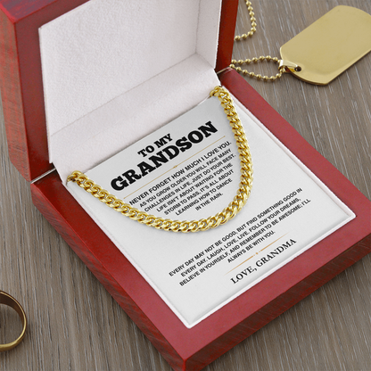 Cuban Link Chain - My Grandson - Follow Your Dreams - TRS003