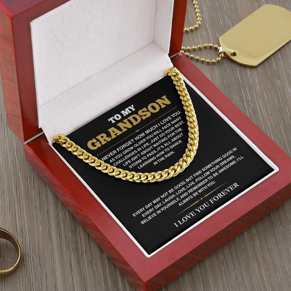 [ALMOST SOLD OUT] Cuban Link Chain - My Grandson - Follow Your Dreams - TRS001
