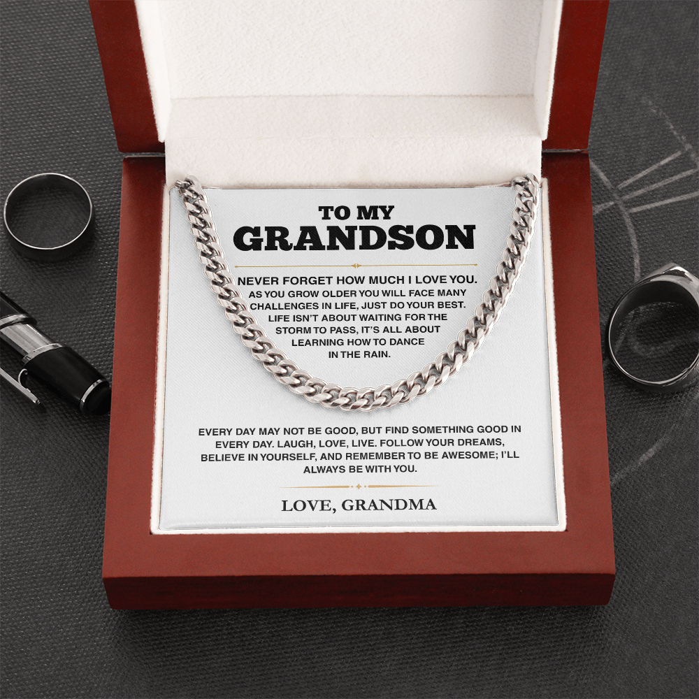 Cuban Link Chain - My Grandson - Follow Your Dreams - TRS003