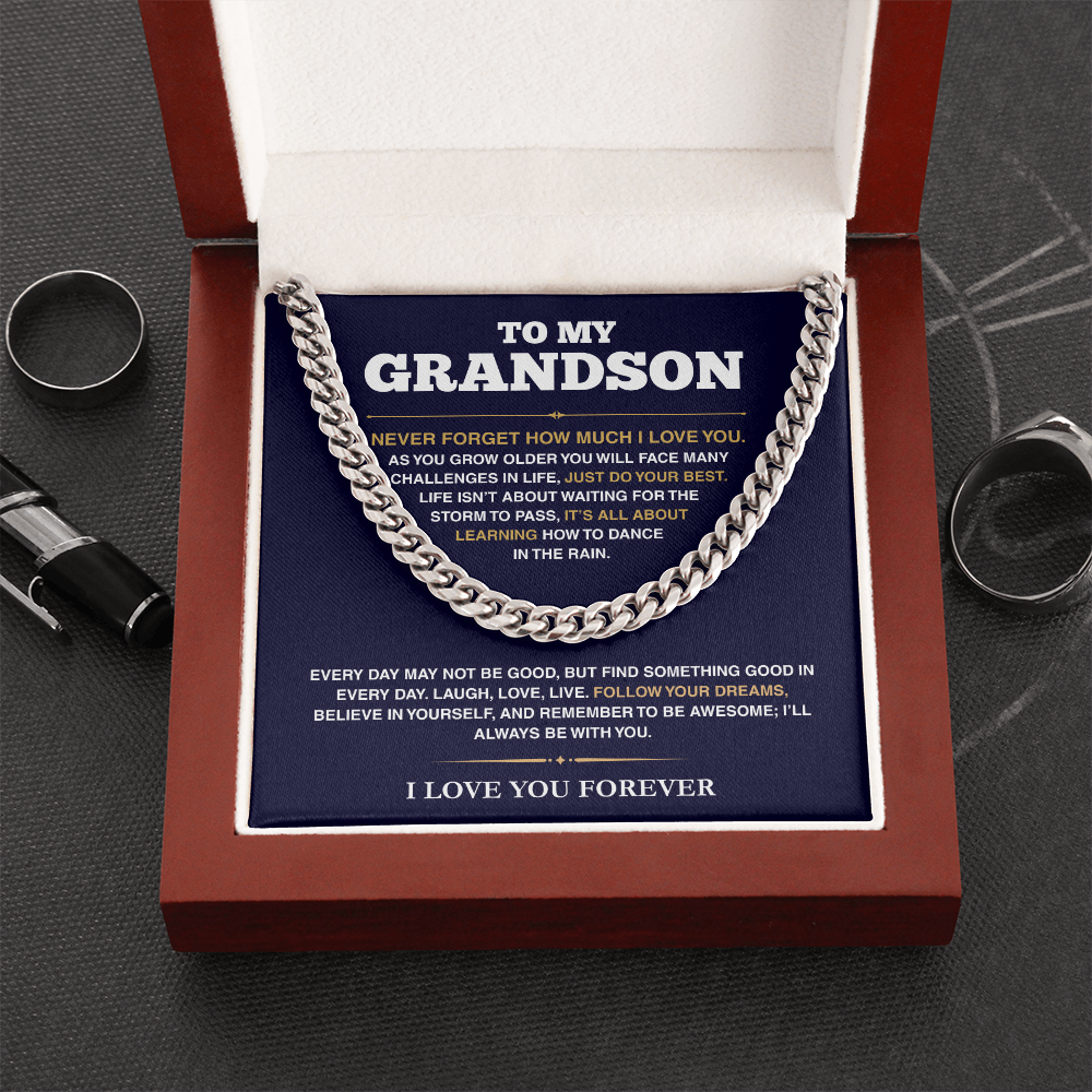 [ALMOST SOLD OUT] Cuban Link Chain - My Grandson - Follow Your Dreams