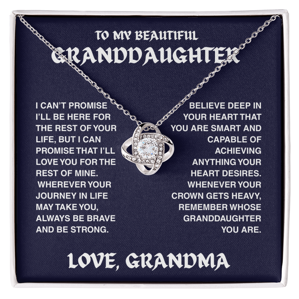 Vesta Knot Necklace - Granddaughter I'll Be Here - TRS002