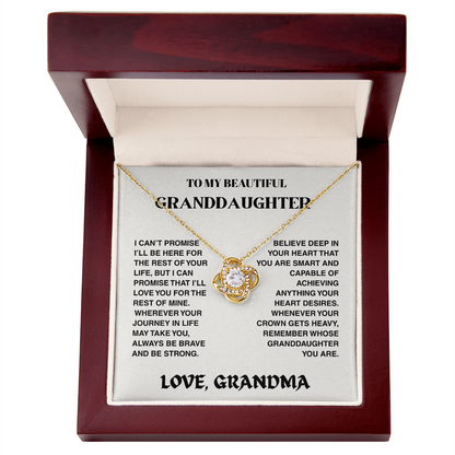 Vesta Knot Necklace - Granddaughter I'll Be Here