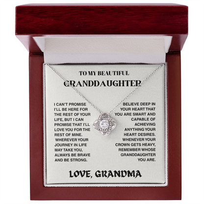 Vesta Knot Necklace - Granddaughter I'll Be Here