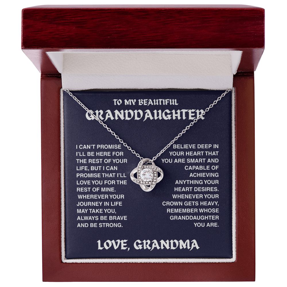 Vesta Knot Necklace - Granddaughter I'll Be Here - TRS002