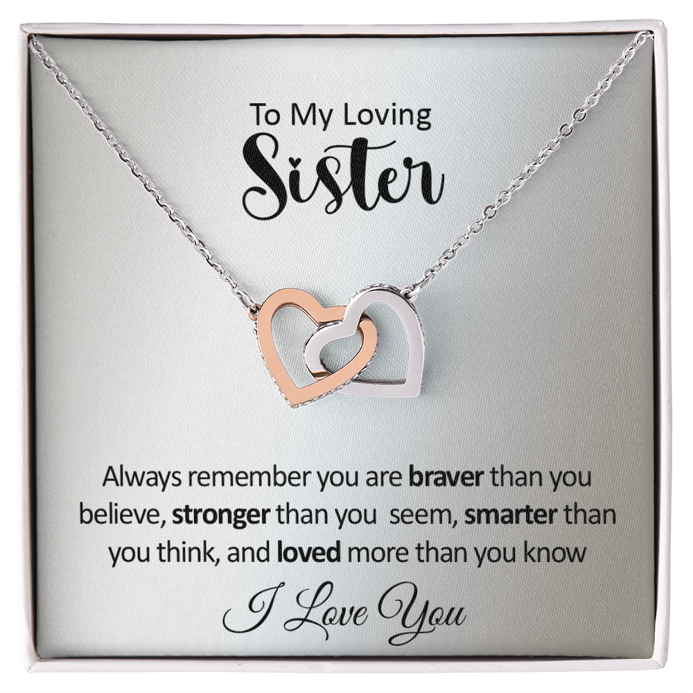 To My Sister - Interlocked Hearts Gift Set - SS382