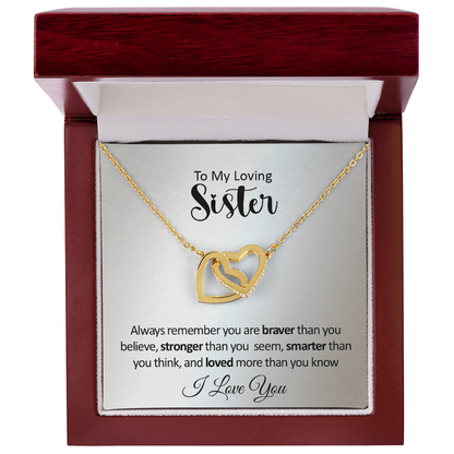 To My Sister - Interlocked Hearts Gift Set - SS382