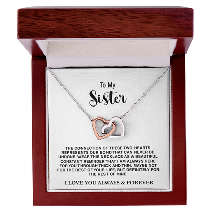 To My Sister - Interlocked Hearts Gift Set - TRS001