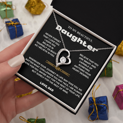 To My Daughter - Love Dad - Necklace Gift Set - TRS007