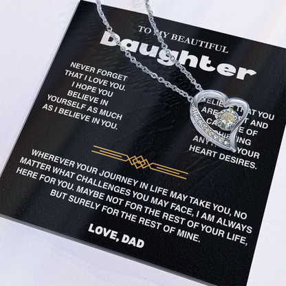 To My Daughter - Love Dad - Necklace Gift Set - TRS007