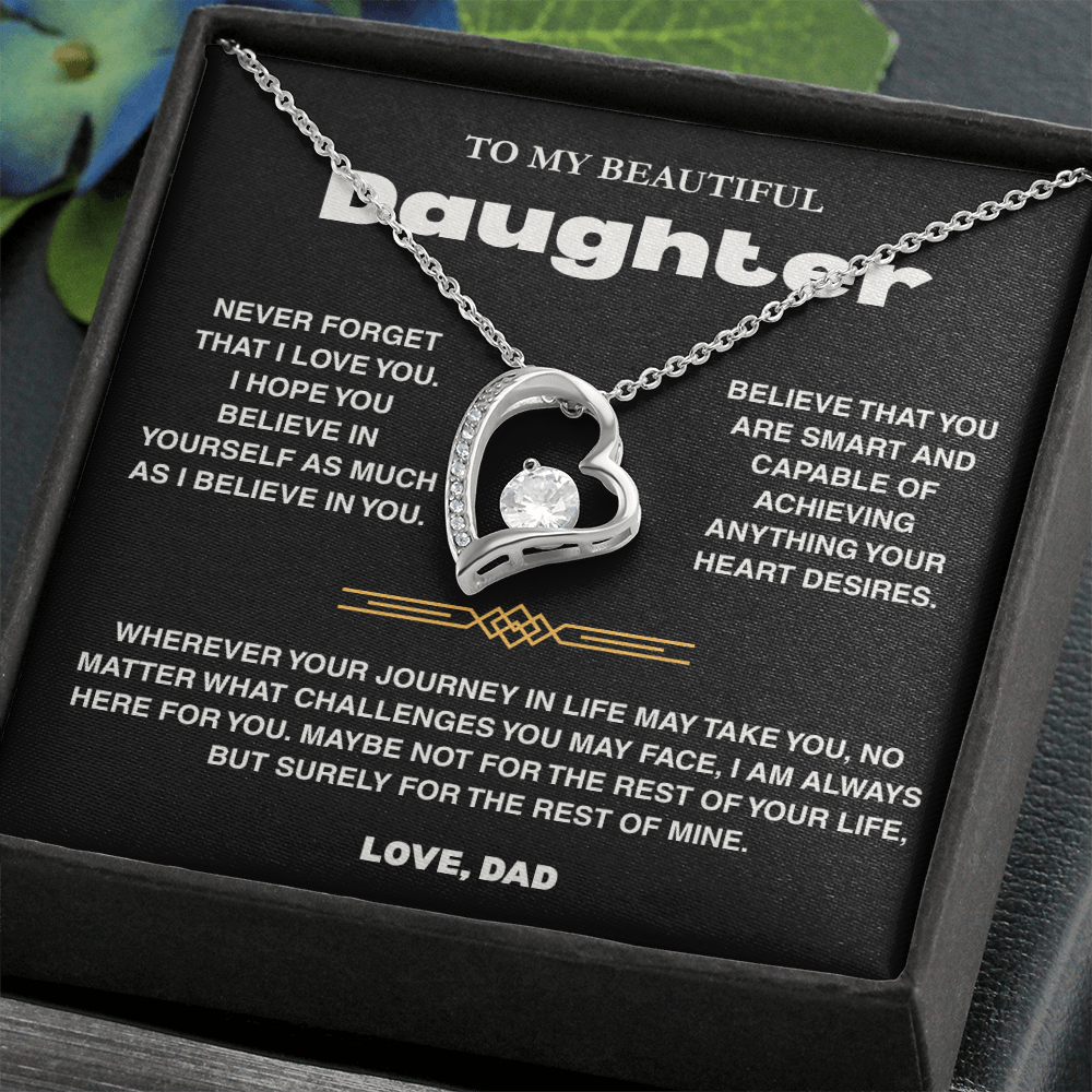 To My Daughter - Love Dad - Necklace Gift Set - TRS007