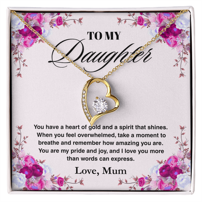 TREASORA - Vesta Knot Necklace - Daughter Heart Of Gold - TRS003