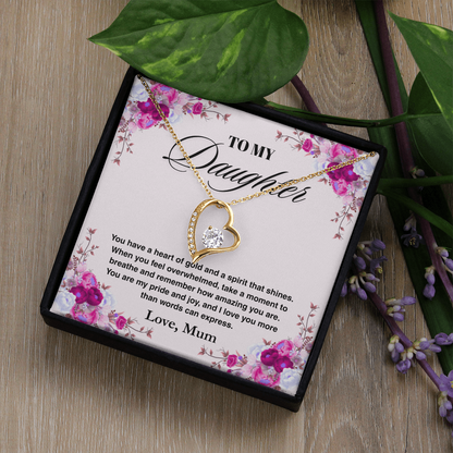 TREASORA - Vesta Knot Necklace - Daughter Heart Of Gold - TRS003