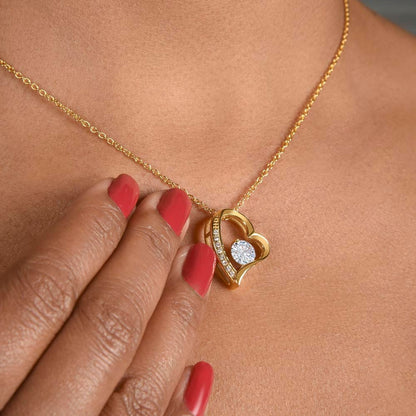 TREASORA - Vesta Knot Necklace - Daughter Heart Of Gold - TRS003