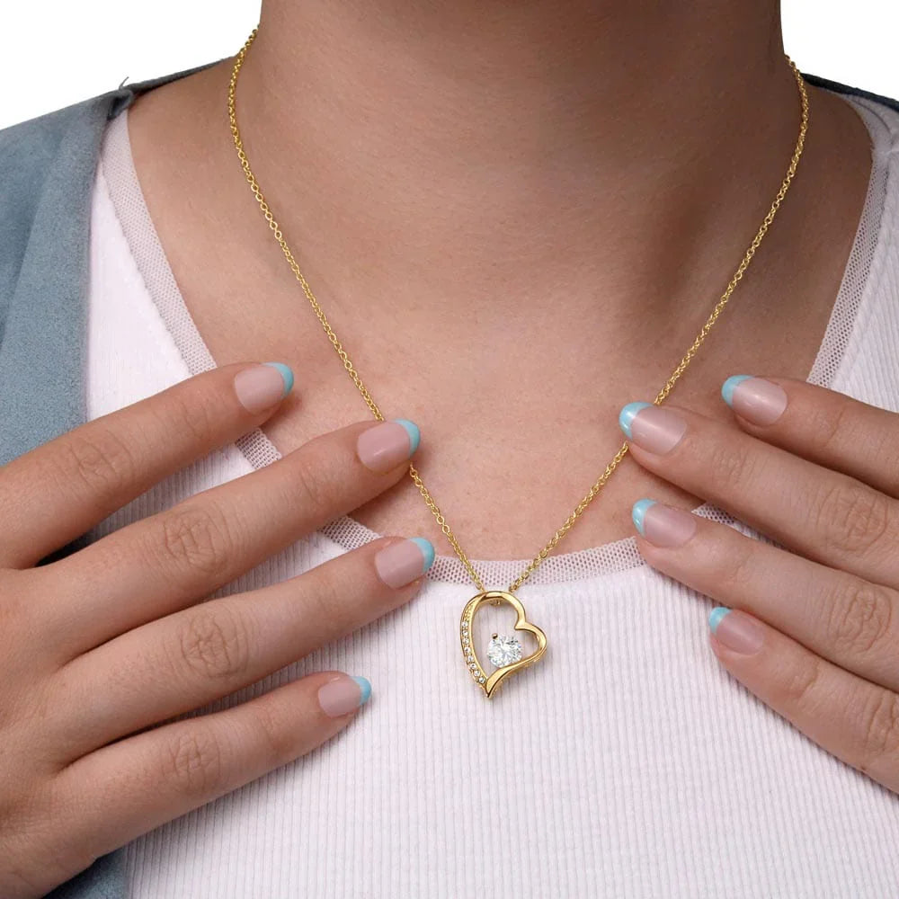 TREASORA - Vesta Knot Necklace - Daughter Heart Of Gold - TRS003
